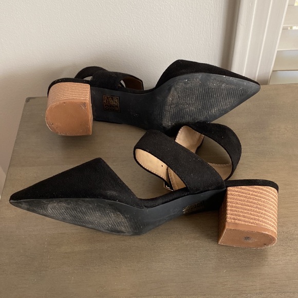 -Asos black pointy heeled shoes with strap- size 8 - Picture 7 of 8